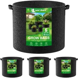 Land Guard 4-Pack 5 Gallon Fabric Grow Bags