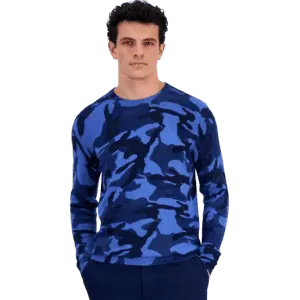 Club Room Men's 100% Cashmere Camo Sweater