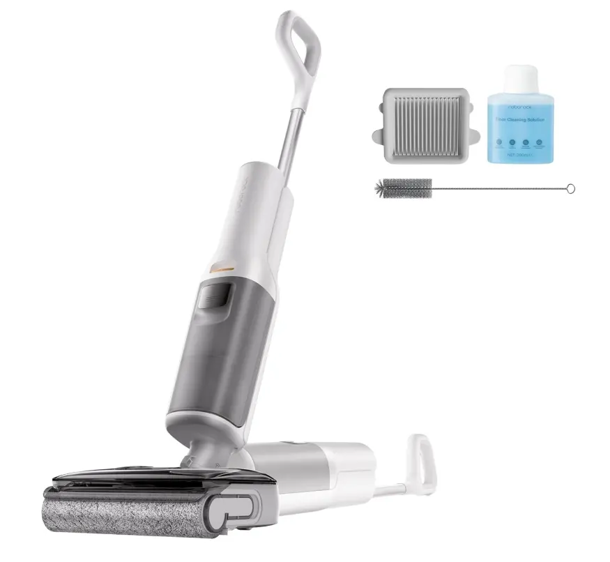 roborock F25 RT Vacuum Mop All in One, Wet Dry Vacuum Cleaner Cordless, 20000Pa Floor Cleaner Machine for Tile Hardwood Wood Vinyl Floor, Edge to Edge Self Cleaning Electric Mop with 180° Lie-Flat