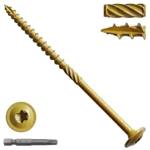 Rust-Resistant Structural Wood Screws 24-Pack