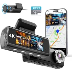 Kawa D8 4K True Front & Rear Dash Cam