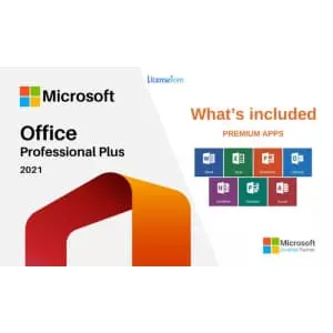 Microsoft Office Professional Plus 2021 Lifetime License for PC