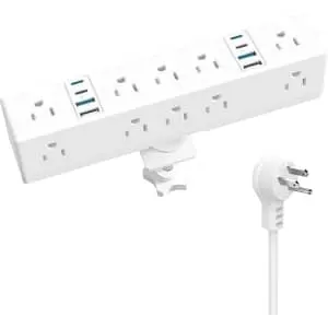 Vilong Desk Clamp Power Strip with USB C and AC Outlets