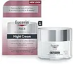 Eucerin Q10 Anti-Wrinkle Night Cream + Pro-Retinol, Facial Cream 1.7 Oz Jar