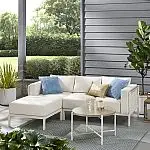 Mainstays Westmont 4-Piece Cushion Outdoor Chaise Sectional