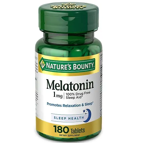 Nature's Bounty 自然之宝 褪黑素1mg，180片，现点击coupon后仅售$3.40，免运费
