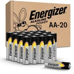 Energizer 20-Count Alkaline Power AA Batteries