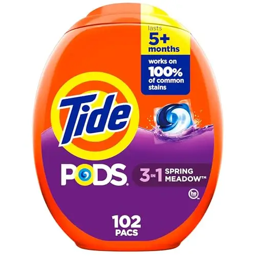Tide HE Turbo便捷速溶果冻洗衣球，102个