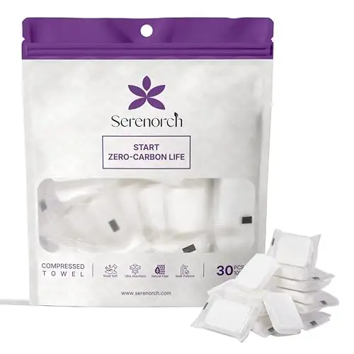Serenorch 大尺寸一次性压缩面巾片 30 片