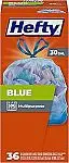 36-Count 30-Gallon Hefty Blue Trash Bags