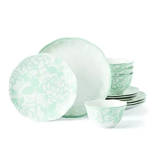 小清新Lenox 12件套餐具