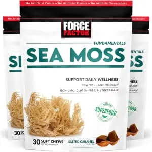 Force Factor Sea Moss 30-Count Antioxident Soft Chews 3-Pack