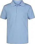 Nautica Boys' Moisture Wicking Performance School Uniform Short Sleeve Polo Shirt