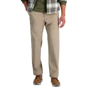 Haggar Men's Classic-Fit Stretch Corduroy Pants