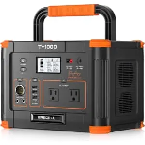 Grecell 999Wh 1,000W Portable Solar Generator