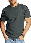 Hanes Men's Heavyweight Pocket T-Shirt (medium or X-Large)
