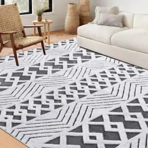 Nefoso 5x8-Foot Modern Geometric Area Rug