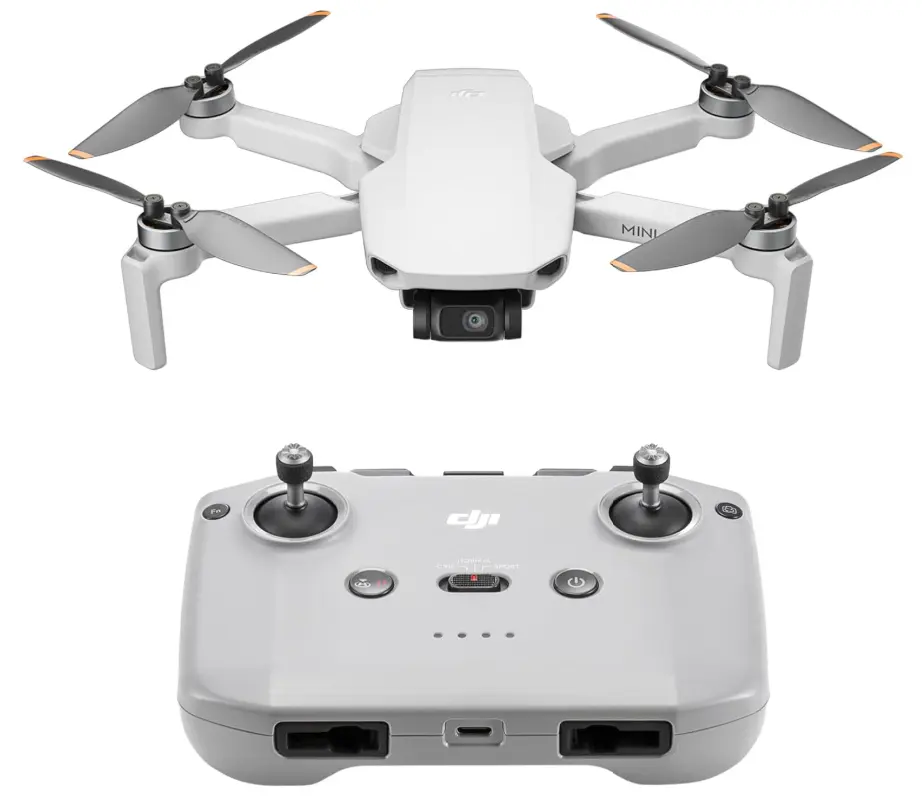 DJI Mini 4K Drone，under 249 g, 3-Axis Gimbal Stabilization, 10km Video Transmission, Auto Return, Wind Resistance, 1 Battery for 31-Min Max Flight Time