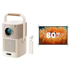 Yaber T2 Plus 450-Lumen Portable Projector w/ 80" Screen Kit