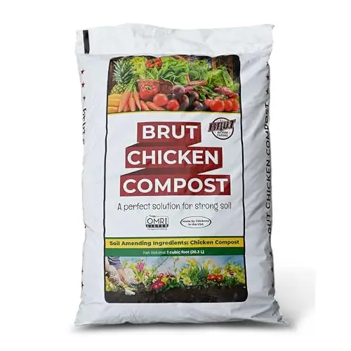 Brut 有机鸡粪堆肥，5磅