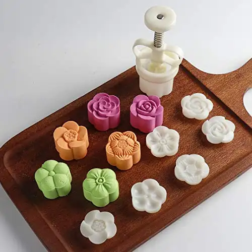 中秋赏月必备！超美的DIY花朵月饼模具