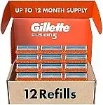12 Count Gillette Fusion5 Men's Razor Blade Refills