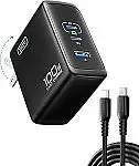 INIU USB C Charger Block, 3-Port 100W PD Fast Charging