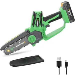 Workpro 20V 6" Cordless Mini Chainsaw