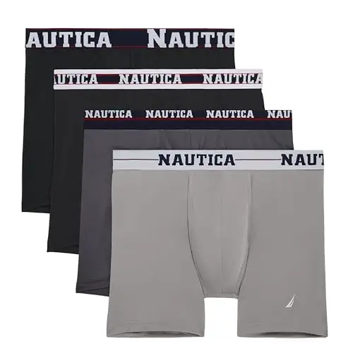 Nautica 男士限量版微弹平角内裤4条装