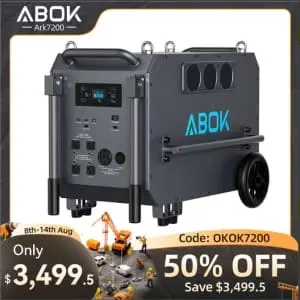 ABOK Ark7200 7,200W 9,792Wh Industrial-Grade Portable Power Station