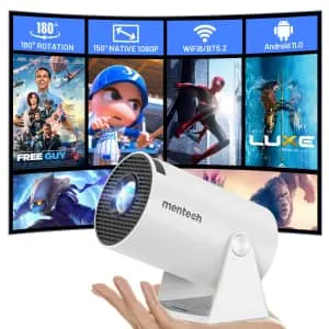 Mentech 720p 280ANSI WiFi Bluetooth Mini Projector