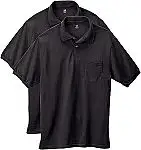 2-Ct Hanes Men's Short-Sleeve Jersey Pocket Polo Shirt