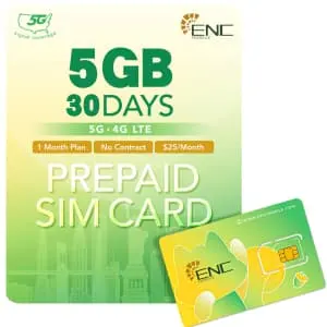 ENC Mobile 5GB 30-Day Pre-Paid Dual Number Sim Card