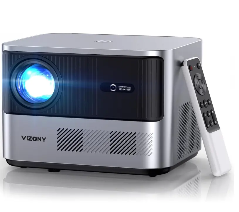 FHD 1080P Projector 4K Support, 800ANSI 5G WiFi Bluetooth, Outdoor With Full-Sealed Engine/Electric Focus/4P4D/PPT/Zoom, Home Movie Compatible W/iOS/Android/PC/TV