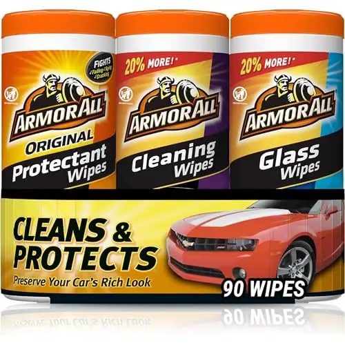 Armor All 汽车清洁湿巾，3盒