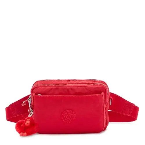 Kipling 女士经典红色腰包