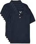 5-Pack The Children's Place Boys Multipack Short Sleeve Pique Polo