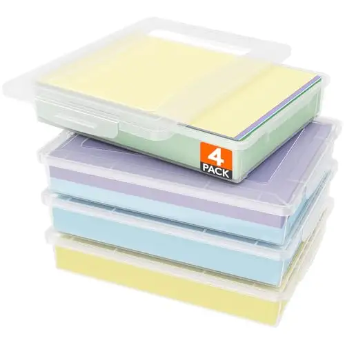 Lifewit 透明A4多功能储物盒-4件装