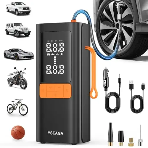 Tire Inflator Portable Air Compressor 便携式轮胎充气泵