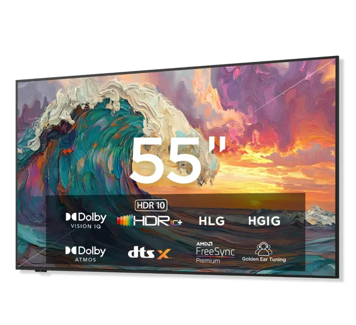 畅享娱乐和艺术！限时好价！iFFALCON 55 英寸 QLED 4K 超薄壁画智能电视，2025版（55F75），144Hz，HDR，杜比视界 IQ和杜比全景声，带 AI 艺术模式，现仅售$564.99免运费！