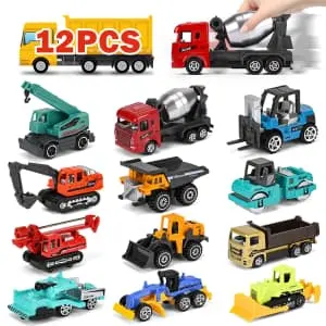 12-Piece Metal Mini Toy Car Set