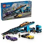 998-Piece LEGO City Car Transporter Truck with Sports Cars