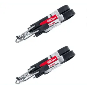 Hyper Tough 24" Rubber Strap Bungee Cord 2-Pack