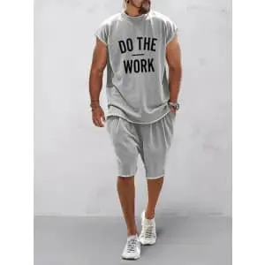 Coofandy Men's Casual Loose Fit Sports Set