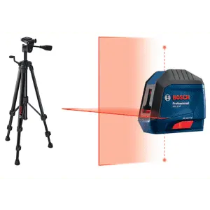 Bosch 40-ft. Self-Leveling Cross-line Laser Level w/ 61" Extendable Aluminum Tripod