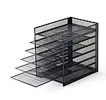7-Tray Pen+Gear Wire Mesh File Organizer