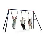 Delta Children FunZone Outdoor Metal 3-Piece Swing Set