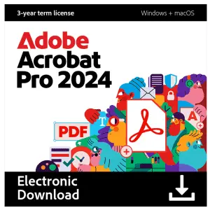 Adobe Acrobat Pro 2024 3-Yr w/ Microsoft Office Pro 2021