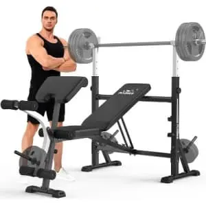 Flybird Weight Bench w/ Preacher Curl & Leg Developer