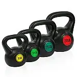 4-pc BalanceFrom Wide Grip Kettlebell Exercise Fitness Weight Set